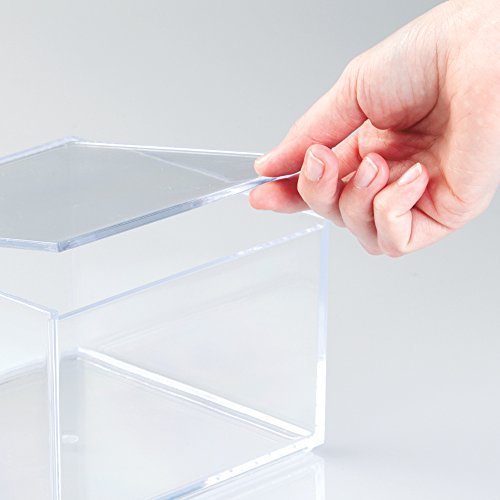 Interdesign 39630EU Clarity Aufbewahrungsbox mit Deckel Medium, 10 cm Hoch, durchsichtig - 6