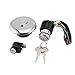 Produktbild WOSOSYEYO Motorrad Zündschloss Sperre + Füle Tank Gas Cap Lock Set für Haojue Suzuki GN125 GN 125 125er-Ersatzteile