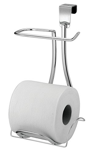 mDesign Toilettenpapierhalter ohne Bohren - Klorollenhalter fürs Badezimmer - praktisch zum Aufhängen - cleverer Papierrollenhalter