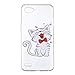 Produktbild Shinyzone Bunt Transparent Hülle für LG Q6/LG G6 Mini,Kreativ Lächeln Katze Muster Ultra Flexibel TPU Dauerhaft Schutzhülle für LG Q6/LG G6 Mini