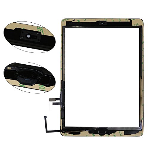 XIAO MO GU Touchscreen Digitizer Ersatz Vorderer Glas Display für iPad Air 1st Generation (iPad 5) A1474, A1475 mit Flexkabel und Werkzeug Schwarz Ersatz - 5