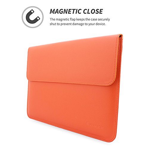 TheSnugg B00FJ6V7G6 13Zoll Ärmelhülle Orange Notebooktasche – Notebooktaschen (33 cm (13 Zoll), Ärmelhülle, Orange, Baumwolle, Polyurethan, Einfarbig, Nubuck fibre) - 5