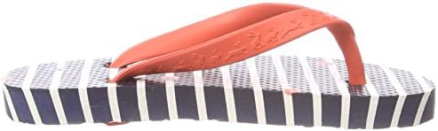 Tom Joule Girls’ Y_JNRFLIPFLG Flip Flops, Blau (Navy Stripe Fun Spot), 3 UK