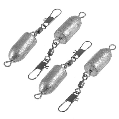 SODIAL(R) 4 Stueck Metallhaken Klein Schaft Blei Angeln Platinen