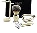 DE SAFETY RAZOR Men's Shaving Gift Set Ivory Shaving Brush shaving soap bowl kit ( NO BLADES INCLUDED )