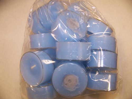 Dänische Teelichter in der Farbe Hellblau (Babyblau), Acryl-Cup, Verpackungseinheit 20 Stück