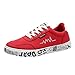 Produktbild Vovotrade Klassische Segeltuch Schuhe Unisex Erwachsene Slip-on Trainer Männer Outdoor Leinwand Brief gedruckt Schuhe Casual Lace Up Bequeme Sohlen Laufschuhe Sportschuhe