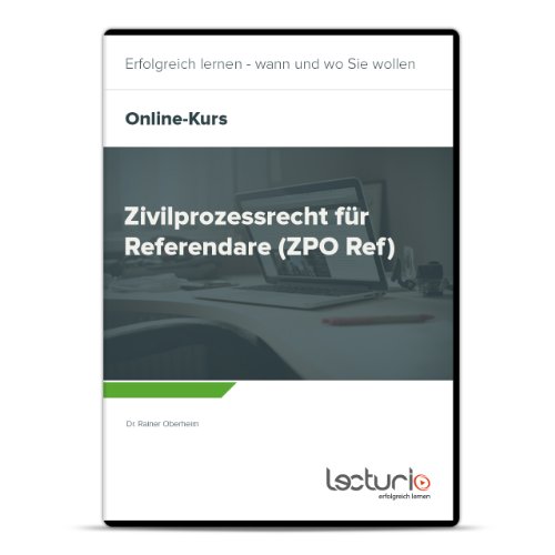Preisvergleich Produktbild Online-Videokurs Zivilprozessrecht für Referendare (ZPO Ref) fürs Staatsexamen - Jura Repetitorium