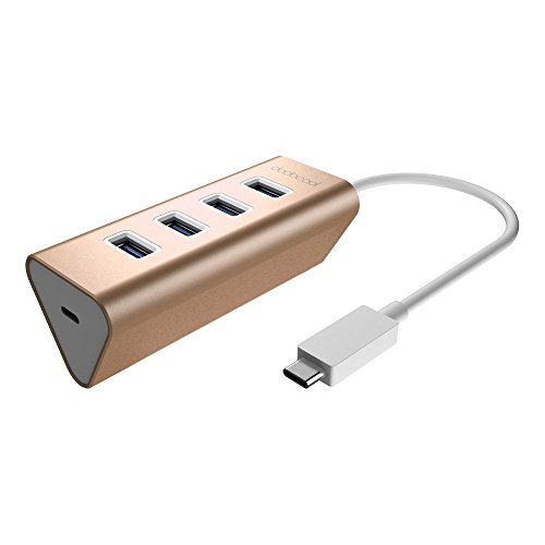 dodocool USB Typ C auf 4 Port USB 3.0 Hub Adapter mit USB C Female Charging Port Power Delivery PD für neue MacBook/MacBook Pro - 8