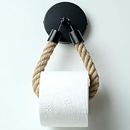 HENNEZ Toilettenpapierhalter Schwarz Matt Vintage - Klopapierhalter - Klorollenhalter Toilettenpapierhalter Vi