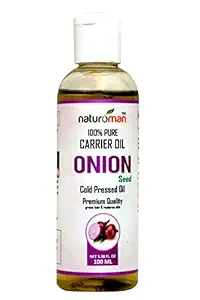 Naturoman 100% Pure & Natural Cold Pressed Onion Carrier Oil For Hair Fall Protection - (100 ML)