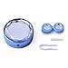 Produktbild AOLVO Cute Kontaktlinsenbehälter, Fashion Travel Kit Eye Kontakte Fall mit Spiegel Pinzette Hard Box Container Halter für Frauen Mädchen Blau