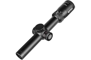 SPINA OPTICS 1-8x24 Longue portée de Fusil de soulagement des Yeux 1/2 Tourelle MOA Lunette de visée réticule illuminée viseur Optique Noir