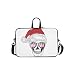 Produktbild unheimlich Weihnachten Schädel Horror Weihnachten Weihnachten Muster Aktenkoffer Laptoptasche Messenger Schulter Arbeitstasche Crossbody Handtasche für Geschäftsreisen