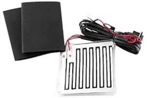 Keenso 12V Universal Motorcycle Handlebar Heated Pad, Warm Heated Grip Kit Pads Motorbike Winter Heated Grip Pads Inserts Handlebar Hand Warmers ATV Motorcycle Heated Handle Cover