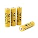 Produktbild Gelb Umweltfreundlich 4pcs 3.7V 14500 2500mAh Li-Ionen-Akku für Taschenlampe Taschenlampe Batterie (Gelb)