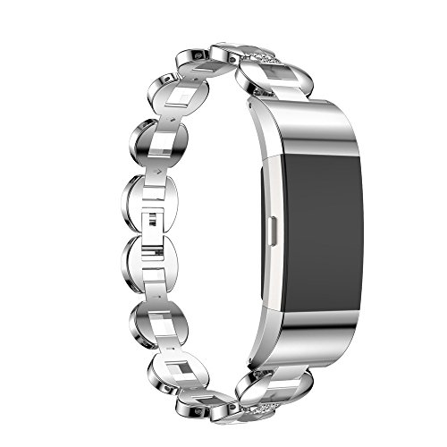 Vovotrade ❤❤ Für Fitbit Charge 2 echtes Edelstahl Armband intelligentes Uhr Band Bügel für Fitbit Gebühr 2 - 2