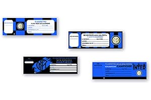 CARTOON WORLD Blocchetto da 20 Inviti per Compleanno Festa Inter