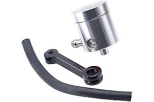 ‎ASUDARO Motorrad Bremsölbecher Kit,Asudaro Motorrad Bremsflüssigkeitsbehälter Aluminiumlegierung Universal Motorrad Hauptbremszylinder Vorderradbremse Ölbecher für Motorrad Dirt Fahrrad ATV,Silber-