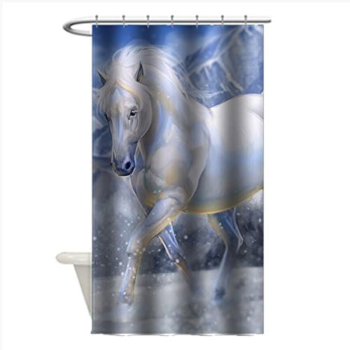 Custom Horse Waterproof Polyester Fabric Shower Curtain for Bathroom,36x72(inches) about 90cm x 183cm