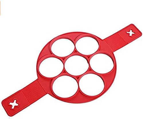 Lovetree 2017 New Omelette Mould Pancake Molds with 7 Round Faces- Non-stick Surface Easy and Safe Handling