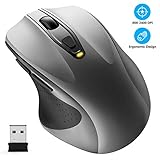 5 EINSTELLBARER DPI-SCHALTER & PLUG UND SPIELEN: Unsere PC Wireless Ergonomic Mouse verfügt über 5 DPI-Einstellungen (800-2400). Steuern Sie die Geschwindigkeit Ihrer optischen Maus frei wie bei einem Autorennen! WisFox ergonomische laptop maus benötigt keinen treiber. Die USB Wireless Mouse benötigt lediglich einen funktionsfähigen USB-Anschluss. Nur 2 Schritte: Plug and Play. Ziemlich cool!