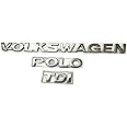 Car Name Emblem Monogram Logo Sign Badge Decals Sticker Chrome Plastic for (Volkswagen Polo TDI)