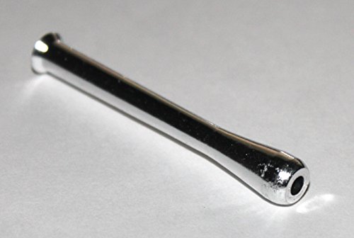 5 x Metall Schnupftabak Sniffer Snorter Nase und Stroh von KASEBI, silberfarben - 2
