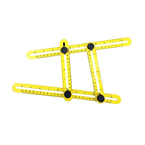 TÓL Angle-izer Form, Multi-Angle-Ruler Mehrwinkel Werkzeug , Mess-Form Mess Instrument Vorlage Schablone, Multitool für Handwerker Arbeiter Heimwerker - 2