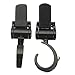 VORCOOL 2pcs Multifunction Plastic Hangers Hooks Velcro Hooks for Baby Stroller Pram Pushchair Toy Car