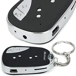 M MHB HD Spy Camera Keychain HD Sound Quality . Audio / Video Recording , While Recording No Light Flashes .32GB Memory Supportable Security Camera.