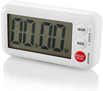 Kitchen timer, stopwatch, timer, electronic reminder, countdown timer, alarm clock,white
