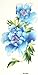 Produktbild YiMei dem delikaten Duft der Pfingstrose blau temporäre Tattoos gemalt wasserdicht