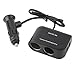 Produktbild 2 Way Auto Zigarettenanzünder + LED Lichtschalter Auto Socket Splitter Ladegerät USB 12 V/24 V Fahrzeug Feuerzeug Adapter