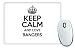 Produktbild Schwarz Keep Calm und Love Cockring Bangers Mauspad TXT 2148