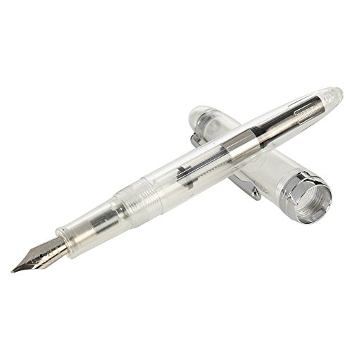 WalshK Luxus-Füllfederhalter Jinhao 992 Spirale Transparent Buntes Büro Fine Nib (Grün)