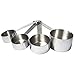 Dynore Matte finish heavy gauge stainless steel Set of 4 Measuring Cups RS.300.00