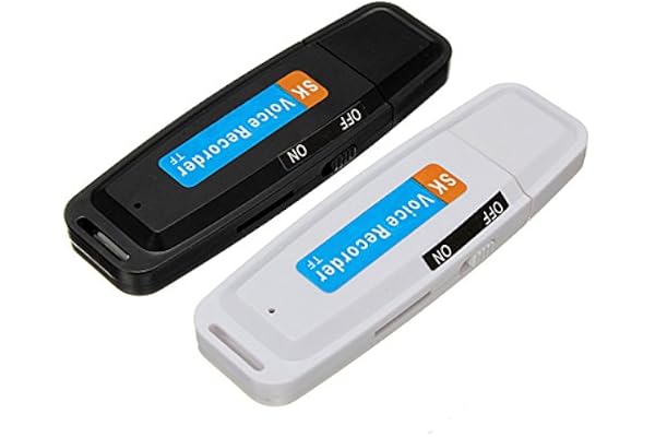 MASUNN Boveution 32Gb USB Stylo Disque Flash Lecteur Audio Numérique Enregistreur Vocal - Blanc