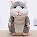 Produktbild Funthy Lovely Sprechender Hamster Plüschtiere,Elektrische Puppe mit Neuheit Sound Record Sprechen,Hamster Reden Spielzeug für Kinder und Erwachsene,Weihnachtsgeschenk (Grau)