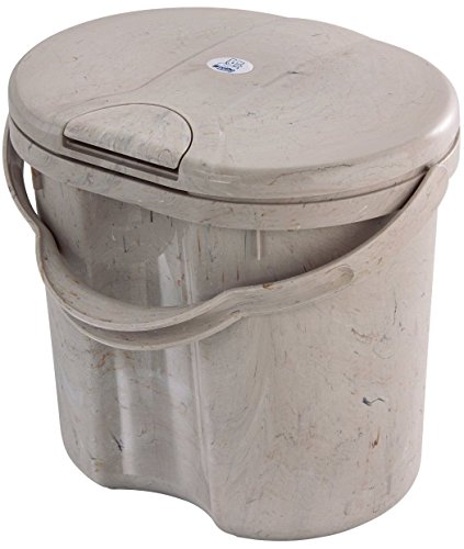 Rotho Baby Design Natural Stone Nappy Pail / Nappy Bin Marble Cappuccino