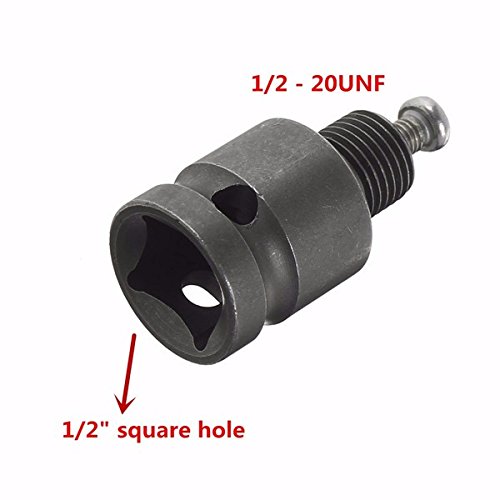 wishfive 1/5,1 cm Bohrfutter Adapter für Schlagschrauber Conversion 1/2–20UNF Quick Change Power Tool - 3