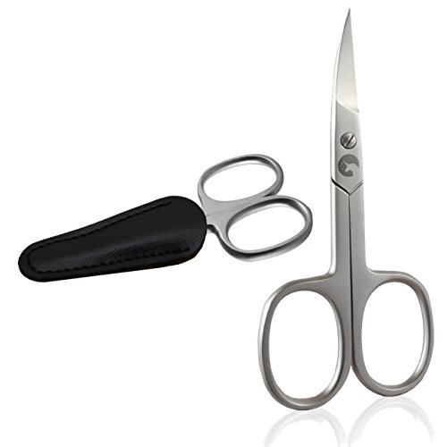 Nagelschere - Extra scharfe Nagelschere mit gebogener Schneide und Spitzenschutz - Für Finger- und Zehennägel - Maniküre und Pediküre