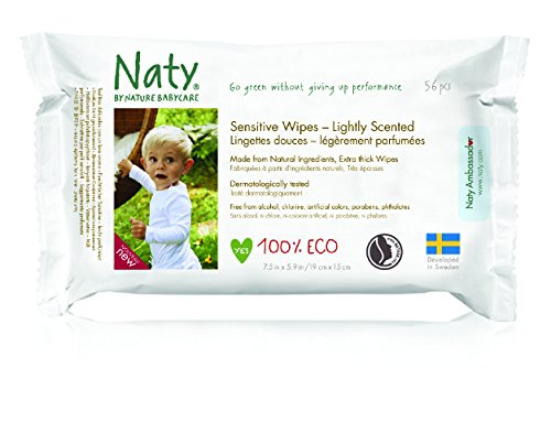 Naty by Nature Babycare ECO Lightly Scented Wipes - 12 x Packs of 56 (672 Wipes)