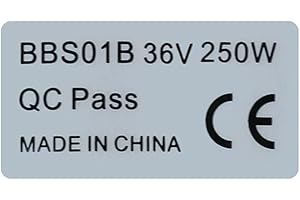 EBIKEFANS 10 unids eBike Motor Pegatina BBS01B 36V250W 48V500W CE Etiquetas para Bafang Mid Drive Motor (36V250W)