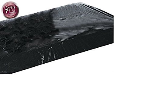 Preisvergleich Produktbild Spannbettlaken - Lack-Spannbettlaken - Dieses Lack-Spannbettlaken verwandelt Ihr Bett in eine schön glänzende, schwarze Lust-Wiese, die sich besonders gut reinigen lässt. Rundum mit Stretch umsäumt - da verrutscht nichts! Ideal für geile Glitsch-Spiele in Öl oder herrliche Schaumschlachten! Maße: 1,60 x 2,00 m. Abwischbar. Schwarzer, glänzender Lack, rundum stretchumsäumt, damit nichts verruscht! Maße: 160 x 200 cm. Abwaschbar 100% Polychlorid (Vinyl). Produktart: Laken Farbe: Schwarz Material: PVC / Fetissh Collection / Fetish Bettzubehör / Lacklaken / schwarzes Lacklaken / Fetish Spannbettleken / Spannbettlaken in schwarz