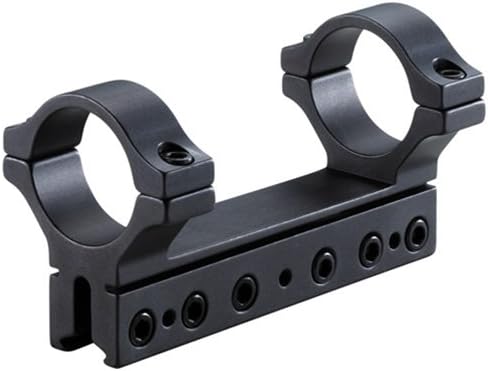 BKL 1-Pc Mount, 30mm Rings, 3/8 or 11mm Dovetail, 4 Long, 6 Base Screws Matte Black