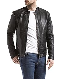 BLUE WELLFORD Cazadora Piel Tchar Negro 2XL