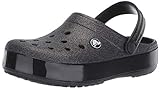 Type: Clog mit Fersenriemen crocs Damen Clog Crocband Glitter 205419, Schwarz, 41/42 EU