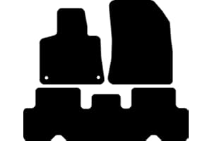 Kovvar Alfombrillas de Coche de Goma Duogrip adecuadas para Citroën C4 Picasso 2013-2018 Versión: 5 plazas | con conexión de 12V para la Segunda Fila de Asientos