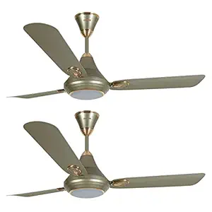 Luminous 1200mm Lumaire Underlight Ceiling Fan-Silky Gold with Remote (Pack of 2)